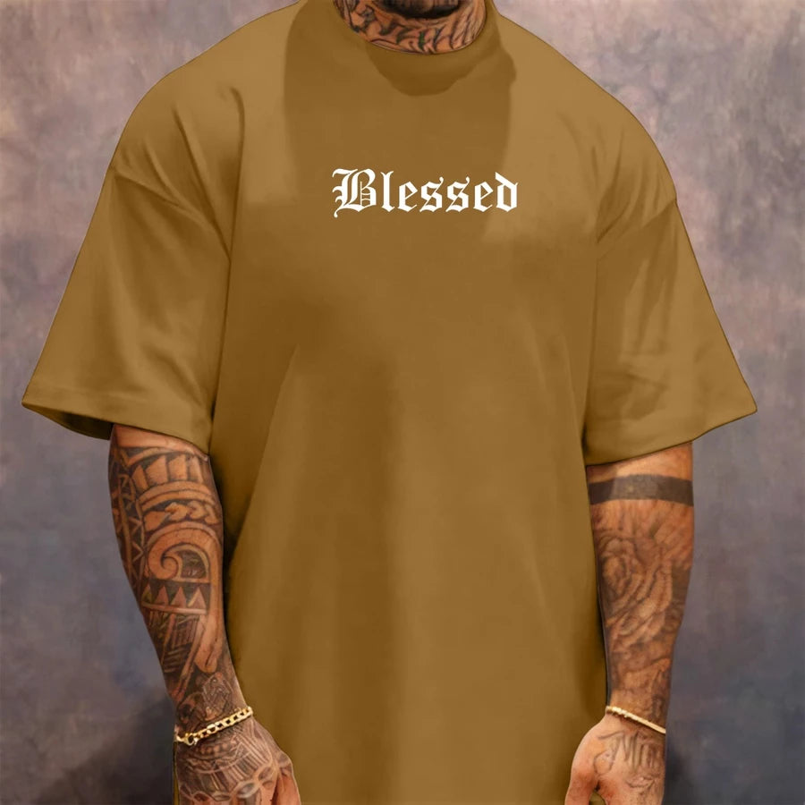 Camiseta Oversized Streetwear Blessed