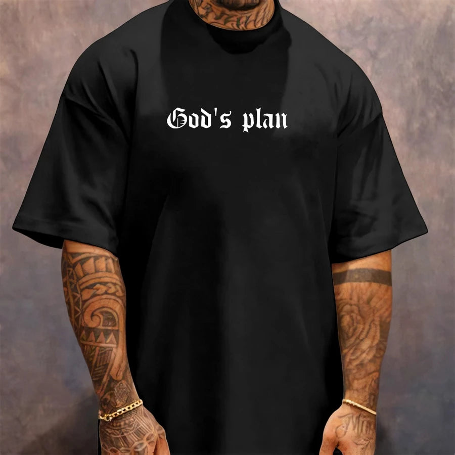 Camiseta Oversized Streetwear God's Plan