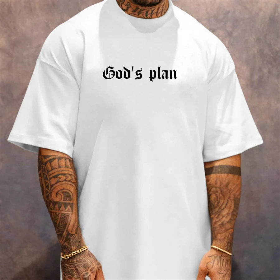 Camiseta Oversized Streetwear God's Plan